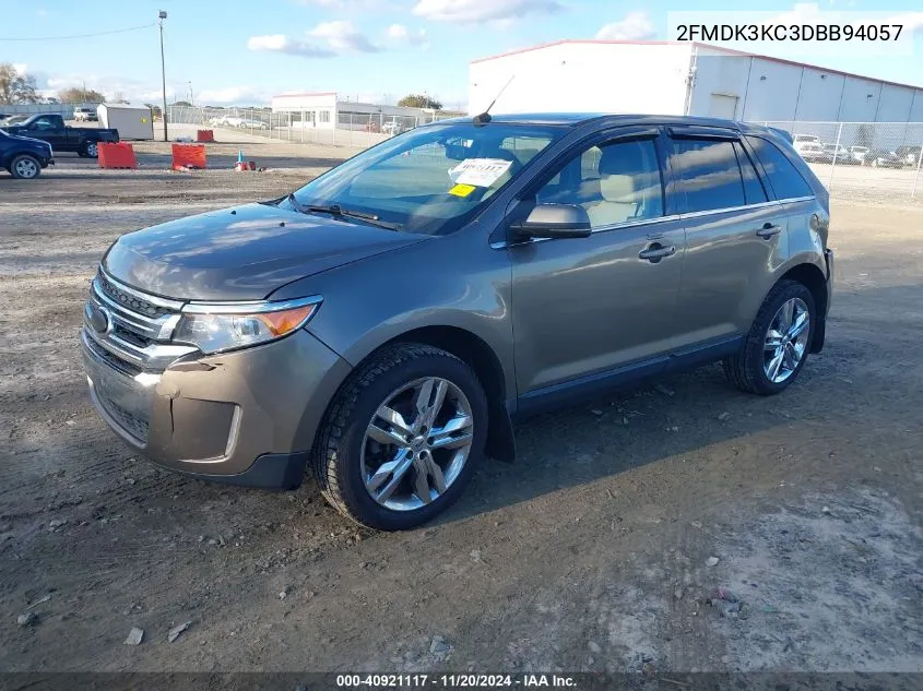 2013 Ford Edge Limited VIN: 2FMDK3KC3DBB94057 Lot: 40921117