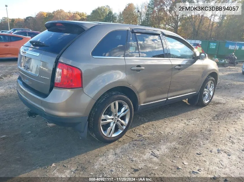 2013 Ford Edge Limited VIN: 2FMDK3KC3DBB94057 Lot: 40921117