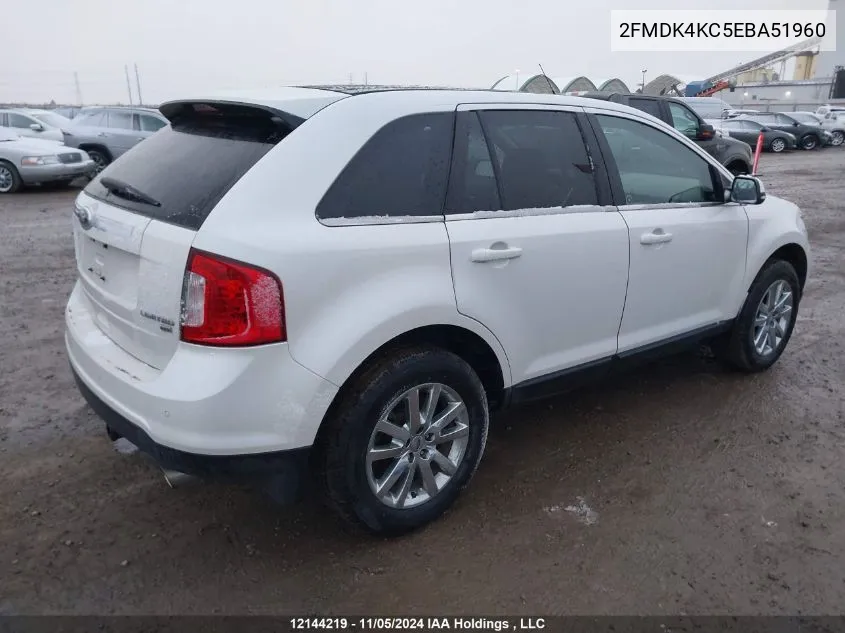 2FMDK4KC5EBA51960 2014 Ford Edge Limited