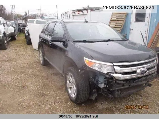 2FMDK3JC2EBA86824 2014 Ford Edge Sel