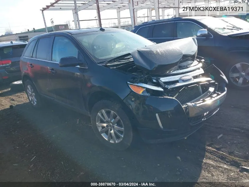 2014 Ford Edge Limited VIN: 2FMDK3KCXEBA19371 Lot: 38878670