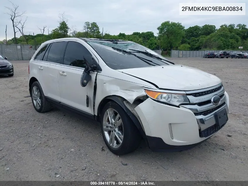 2FMDK4KC9EBA00834 2014 Ford Edge Limited