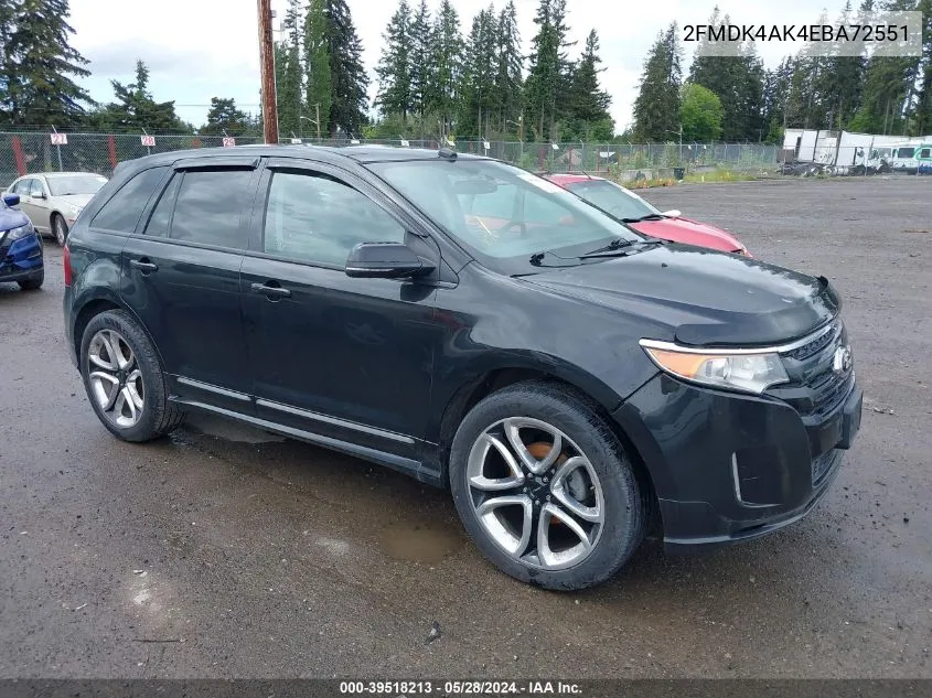 2FMDK4AK4EBA72551 2014 Ford Edge Sport