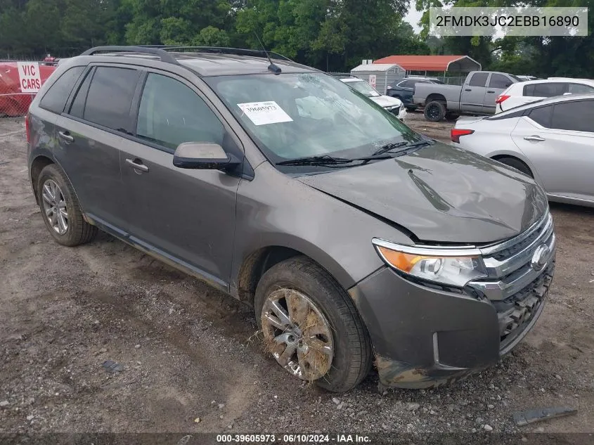 2014 Ford Edge Sel VIN: 2FMDK3JC2EBB16890 Lot: 39605973