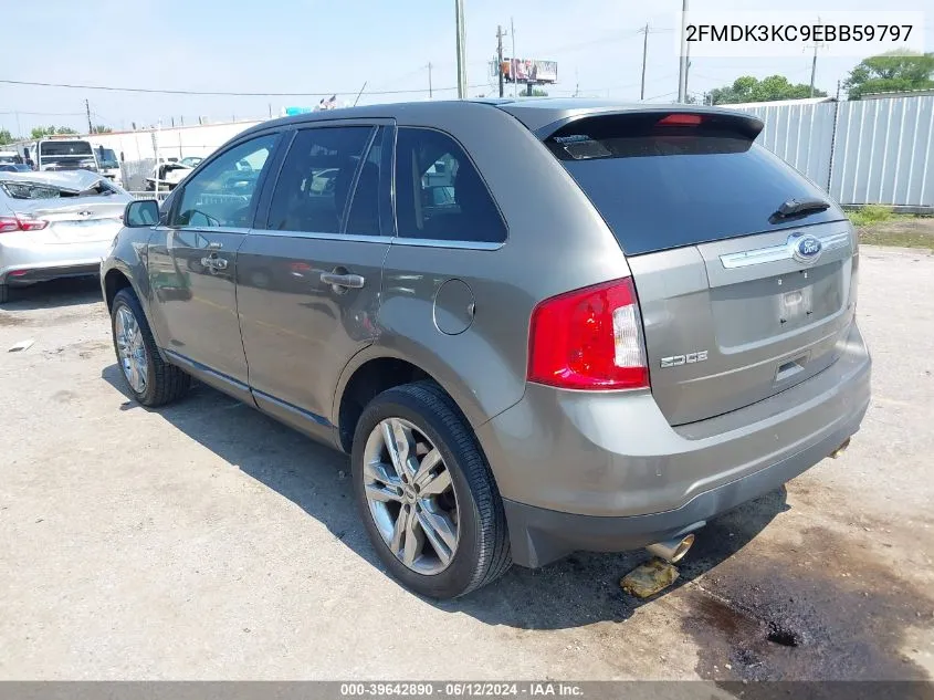 2014 Ford Edge Limited VIN: 2FMDK3KC9EBB59797 Lot: 39642890