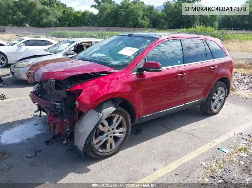 2FMDK4KC4EBA17878 2014 Ford Edge Limited