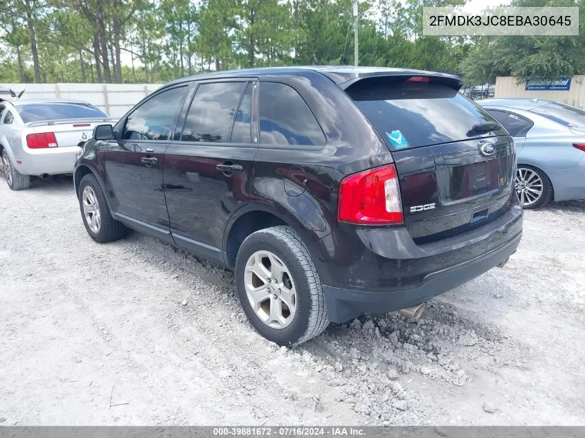 2014 Ford Edge Sel VIN: 2FMDK3JC8EBA30645 Lot: 39881672