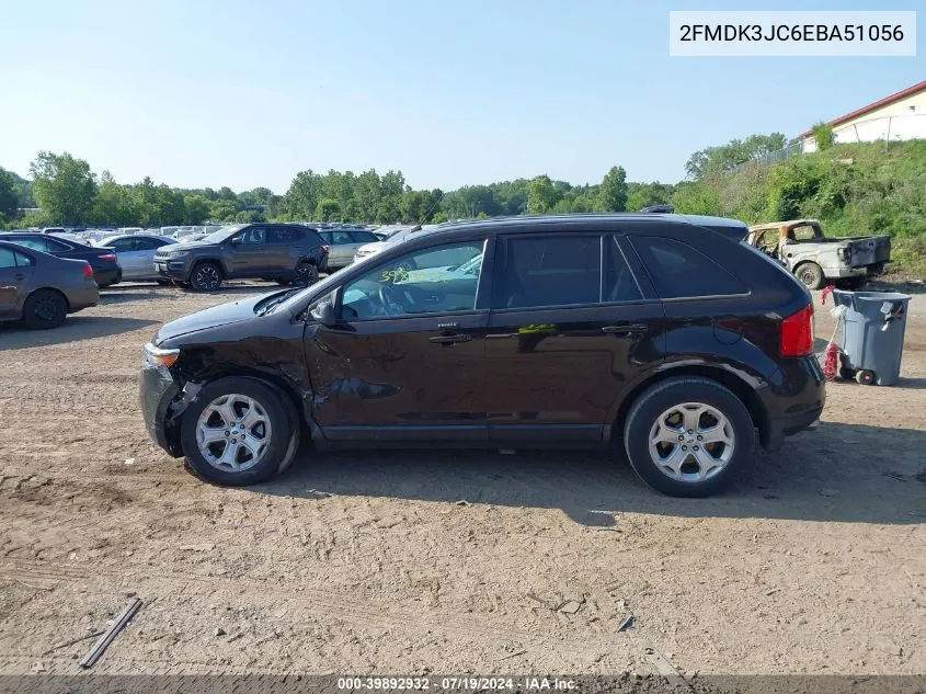 2014 Ford Edge Sel VIN: 2FMDK3JC6EBA51056 Lot: 39892932