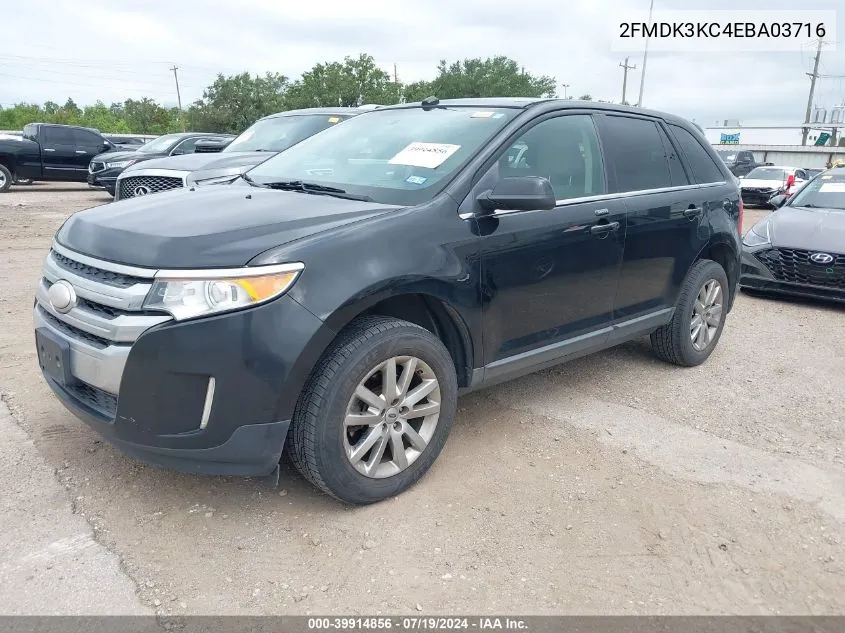 2FMDK3KC4EBA03716 2014 Ford Edge Limited