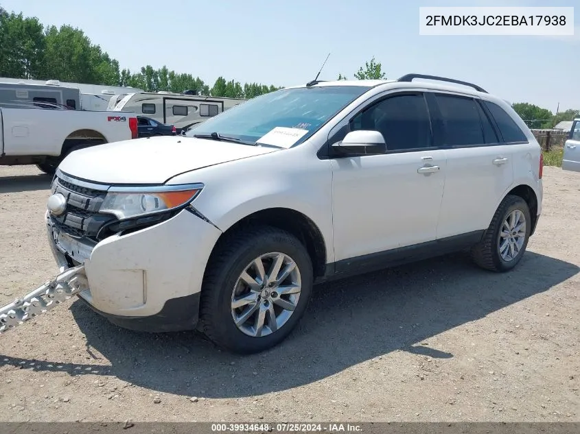 2FMDK3JC2EBA17938 2014 Ford Edge Sel