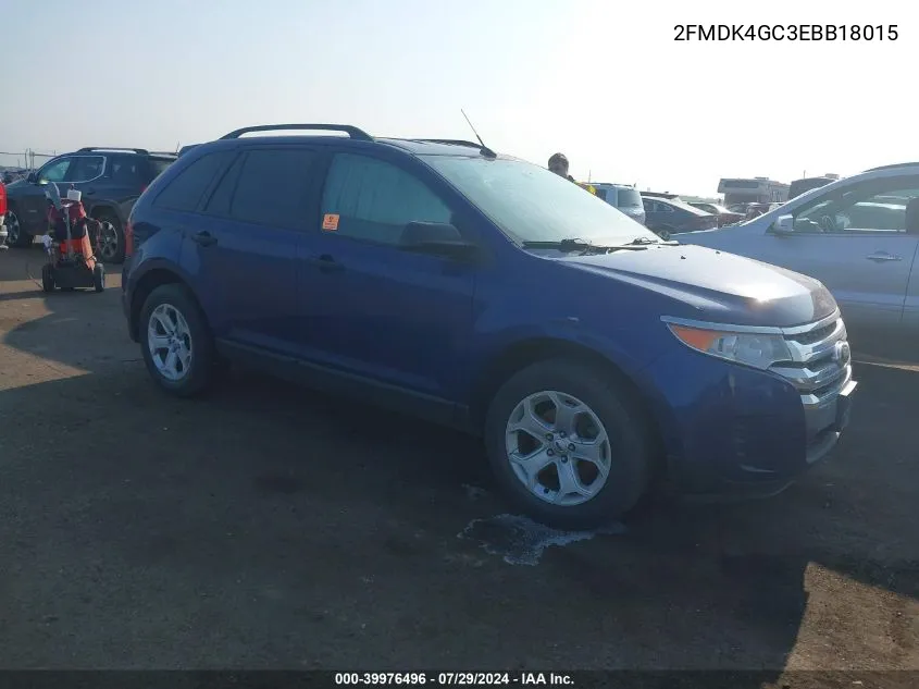 2FMDK4GC3EBB18015 2014 Ford Edge Se