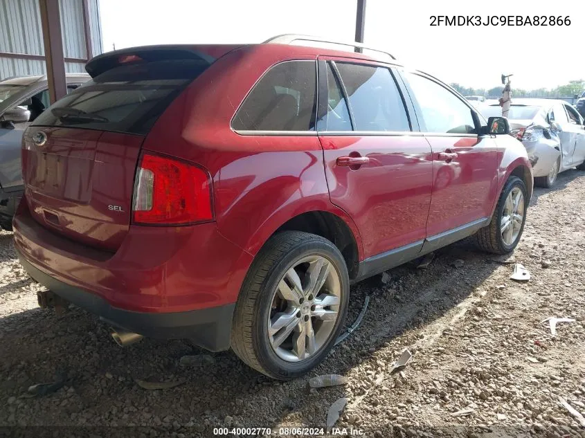 2014 Ford Edge Sel VIN: 2FMDK3JC9EBA82866 Lot: 40002770