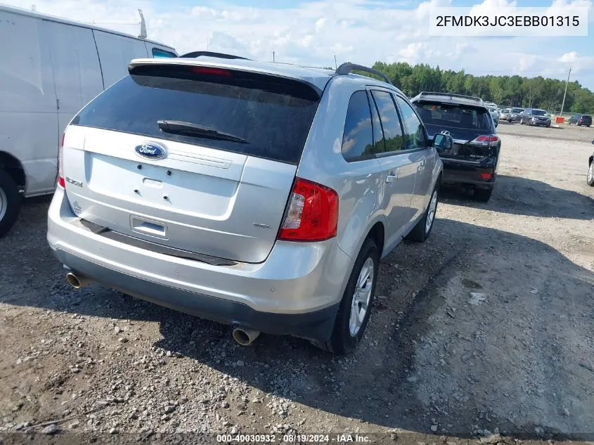 2014 Ford Edge Sel VIN: 2FMDK3JC3EBB01315 Lot: 40030932