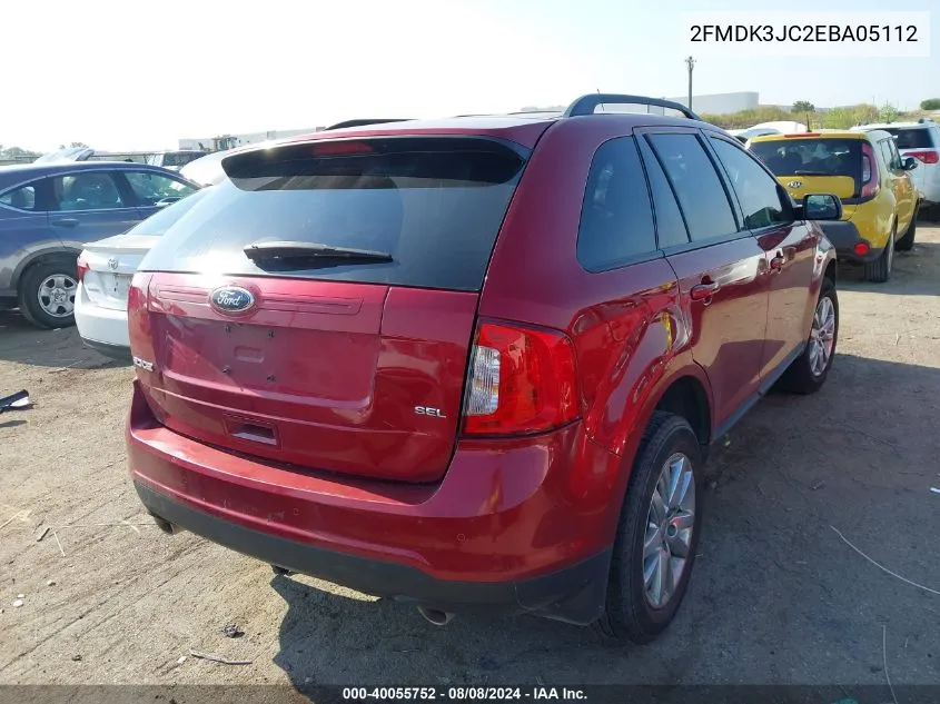 2FMDK3JC2EBA05112 2014 Ford Edge Sel