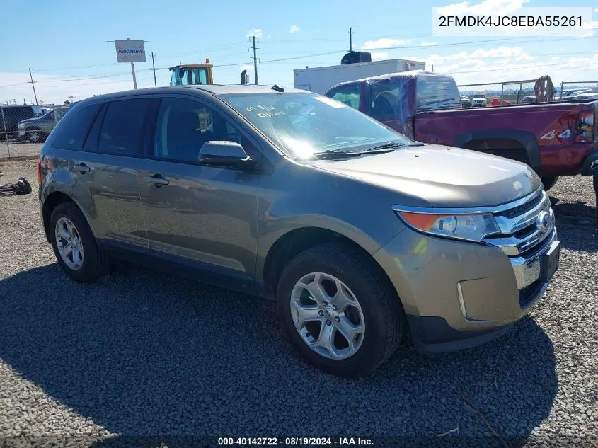 2014 Ford Edge Sel VIN: 2FMDK4JC8EBA55261 Lot: 40142722