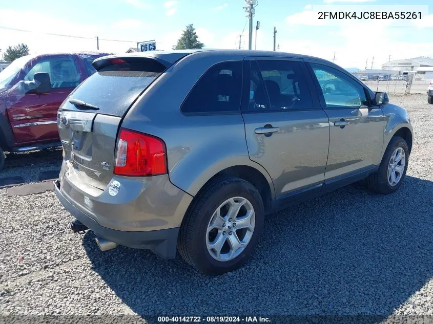 2014 Ford Edge Sel VIN: 2FMDK4JC8EBA55261 Lot: 40142722