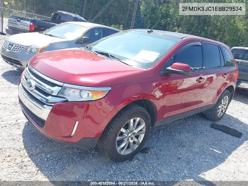 2014 Ford Edge Sel VIN: 2FMDK3JC1EBB29534 Lot: 40153084