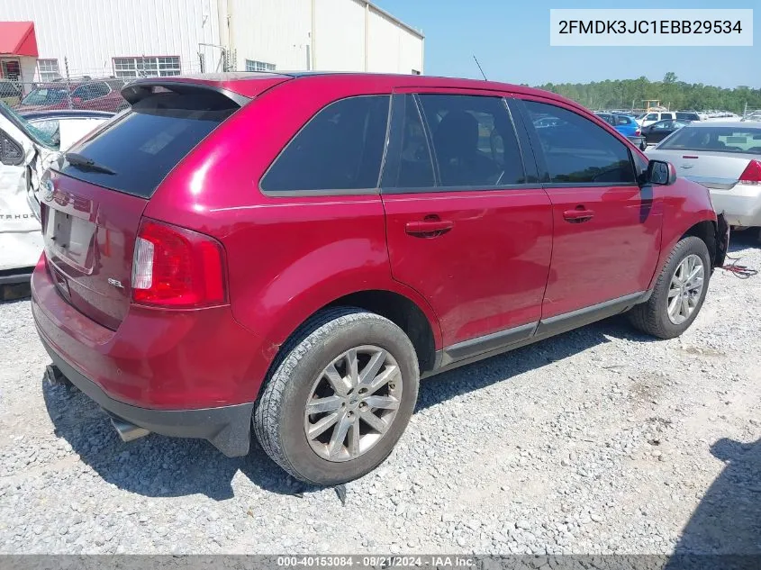 2014 Ford Edge Sel VIN: 2FMDK3JC1EBB29534 Lot: 40153084