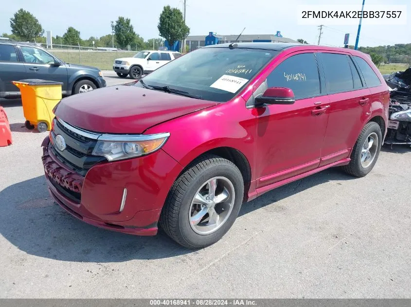 2014 Ford Edge Sport VIN: 2FMDK4AK2EBB37557 Lot: 40168941