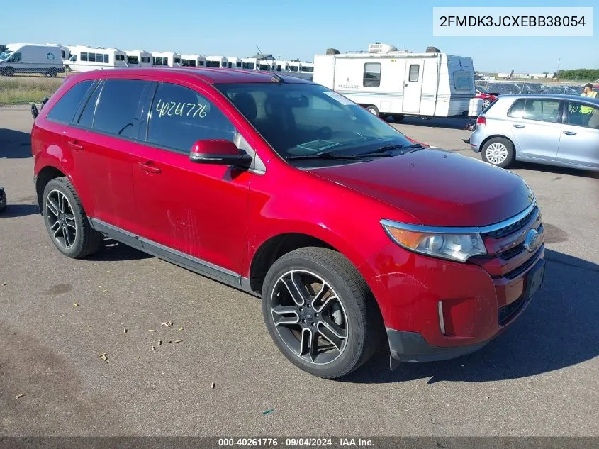 2014 Ford Edge Sel VIN: 2FMDK3JCXEBB38054 Lot: 40261776