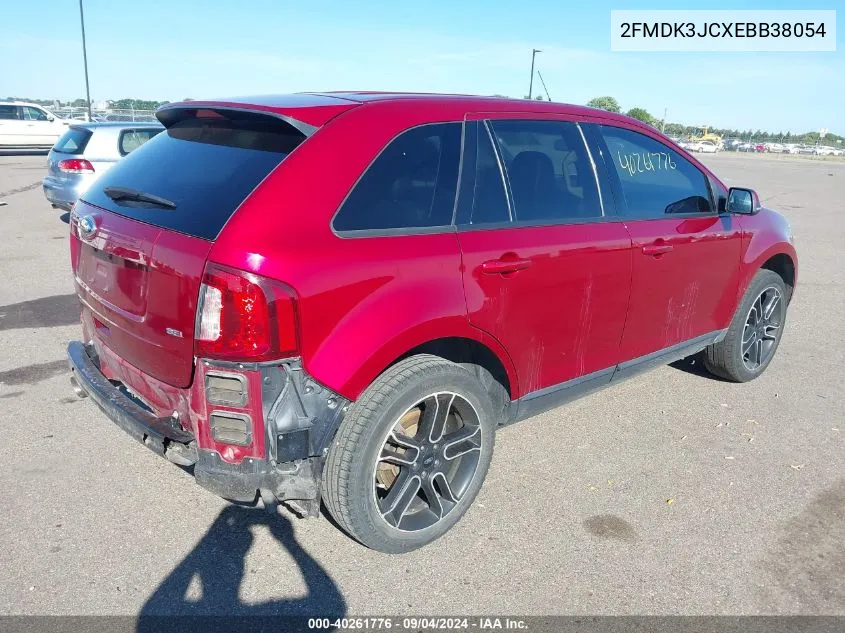 2014 Ford Edge Sel VIN: 2FMDK3JCXEBB38054 Lot: 40261776