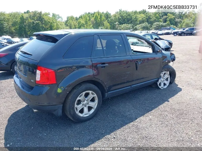 2014 Ford Edge Se VIN: 2FMDK4GC5EBB33731 Lot: 40262238