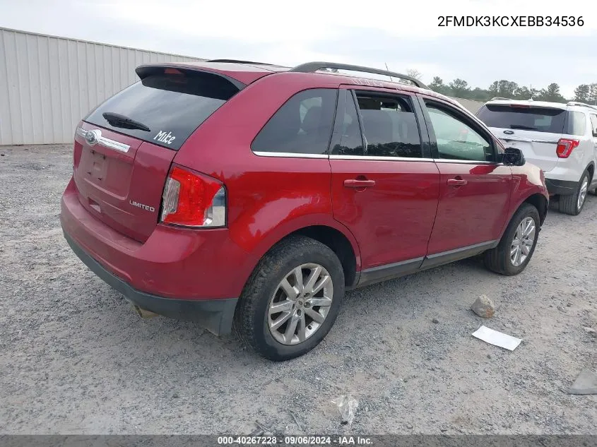 2FMDK3KCXEBB34536 2014 Ford Edge Limited