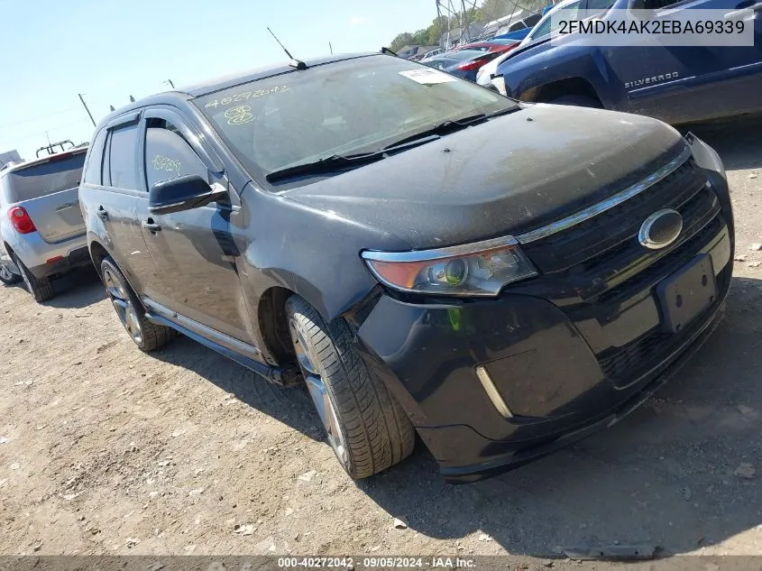 2014 Ford Edge Sport VIN: 2FMDK4AK2EBA69339 Lot: 40272042