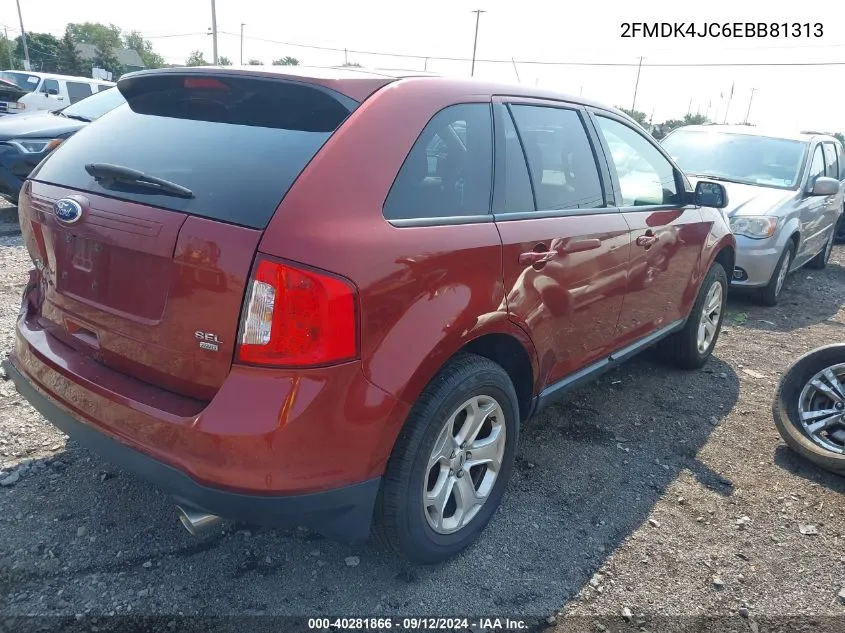 2014 Ford Edge Sel VIN: 2FMDK4JC6EBB81313 Lot: 40281866