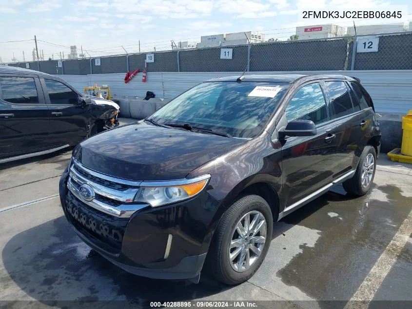 2014 Ford Edge Sel VIN: 2FMDK3JC2EBB06845 Lot: 40288895