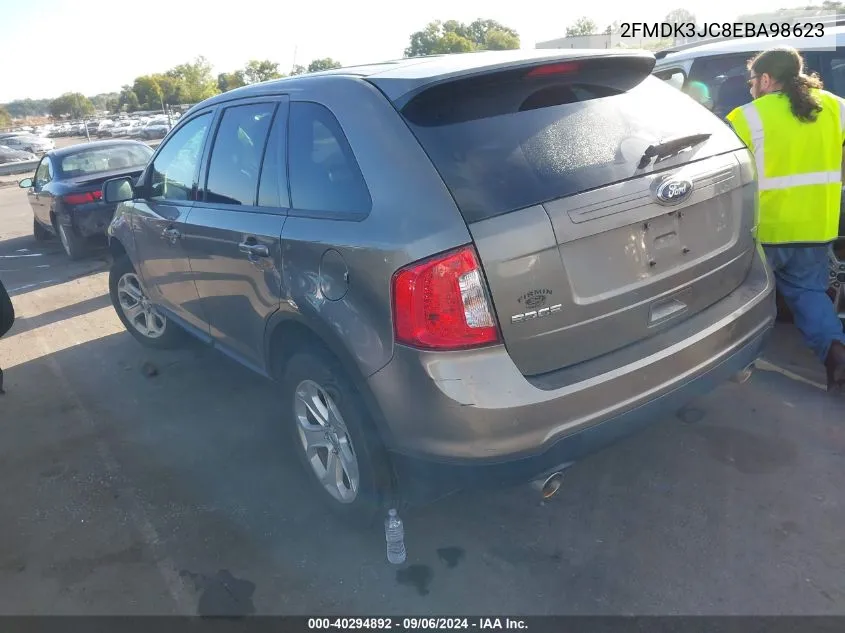 2014 Ford Edge Sel VIN: 2FMDK3JC8EBA98623 Lot: 40294892