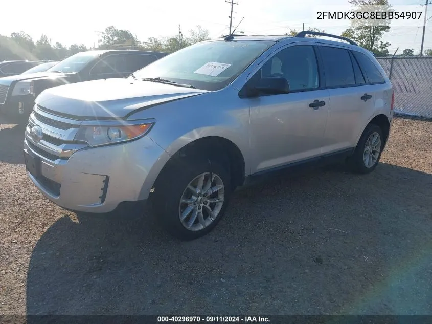 2014 Ford Edge Se VIN: 2FMDK3GC8EBB54907 Lot: 40296970