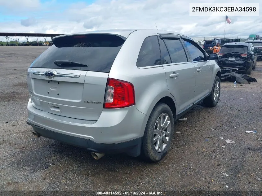 2FMDK3KC3EBA34598 2014 Ford Edge Limited