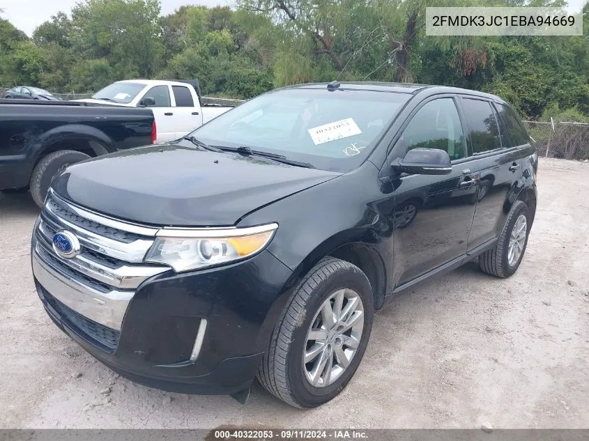 2014 Ford Edge Sel VIN: 2FMDK3JC1EBA94669 Lot: 40322053