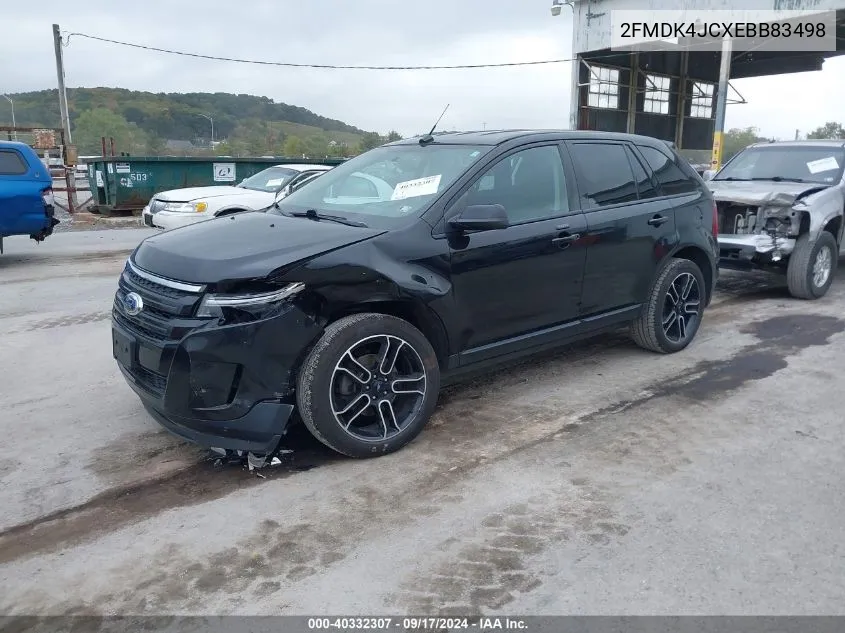 2014 Ford Edge Sel VIN: 2FMDK4JCXEBB83498 Lot: 40332307