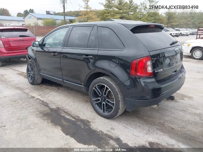 2014 Ford Edge Sel VIN: 2FMDK4JCXEBB83498 Lot: 40332307