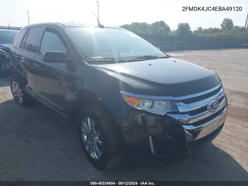 2014 Ford Edge Sel VIN: 2FMDK4JC4EBA49120 Lot: 40334504