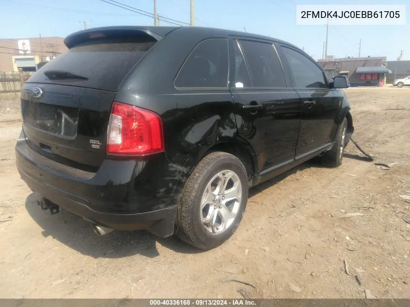 2014 Ford Edge Sel VIN: 2FMDK4JC0EBB61705 Lot: 40336168