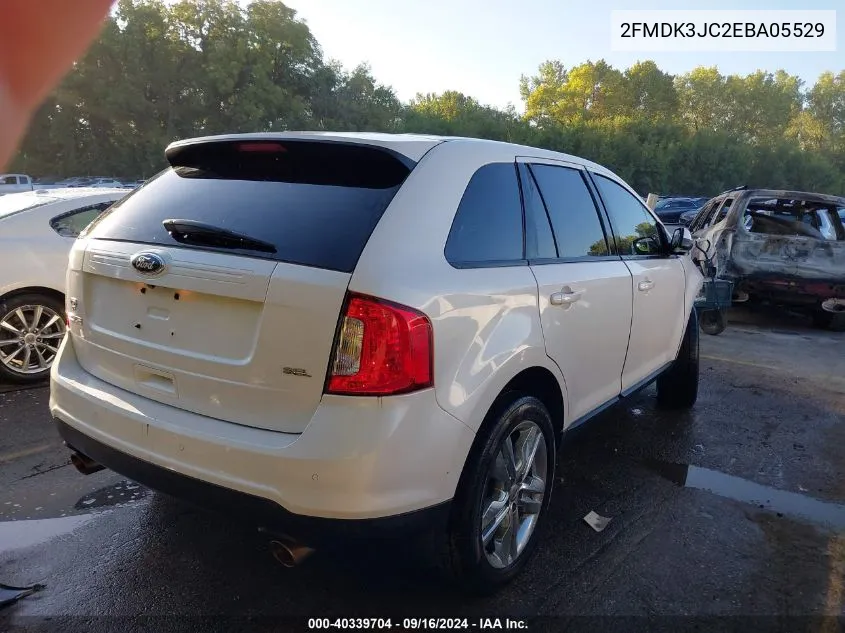 2014 Ford Edge Sel VIN: 2FMDK3JC2EBA05529 Lot: 40339704