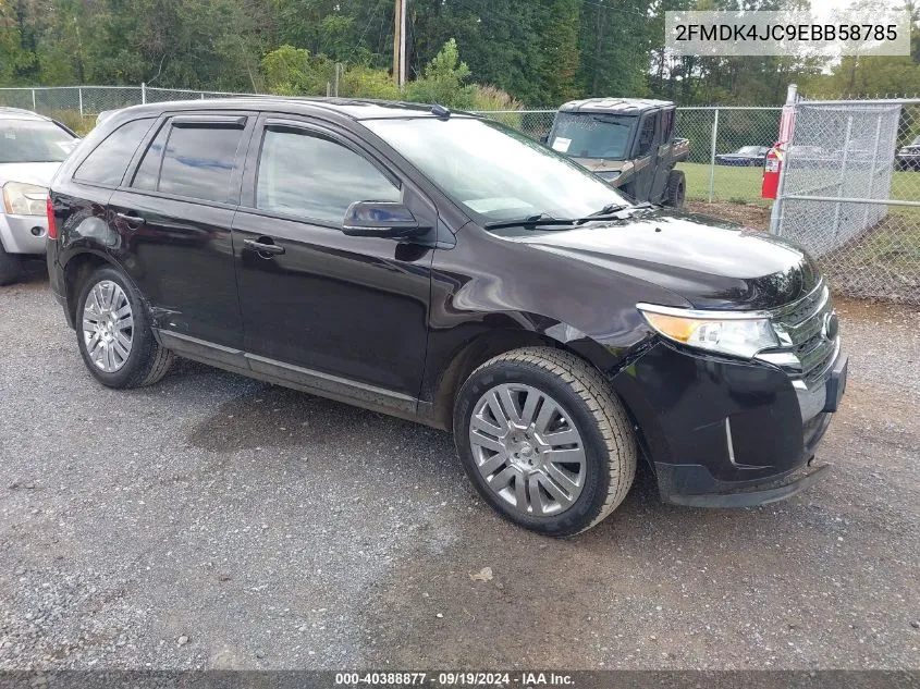 2014 Ford Edge Sel VIN: 2FMDK4JC9EBB58785 Lot: 40388877