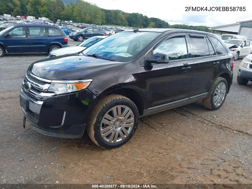 2014 Ford Edge Sel VIN: 2FMDK4JC9EBB58785 Lot: 40388877