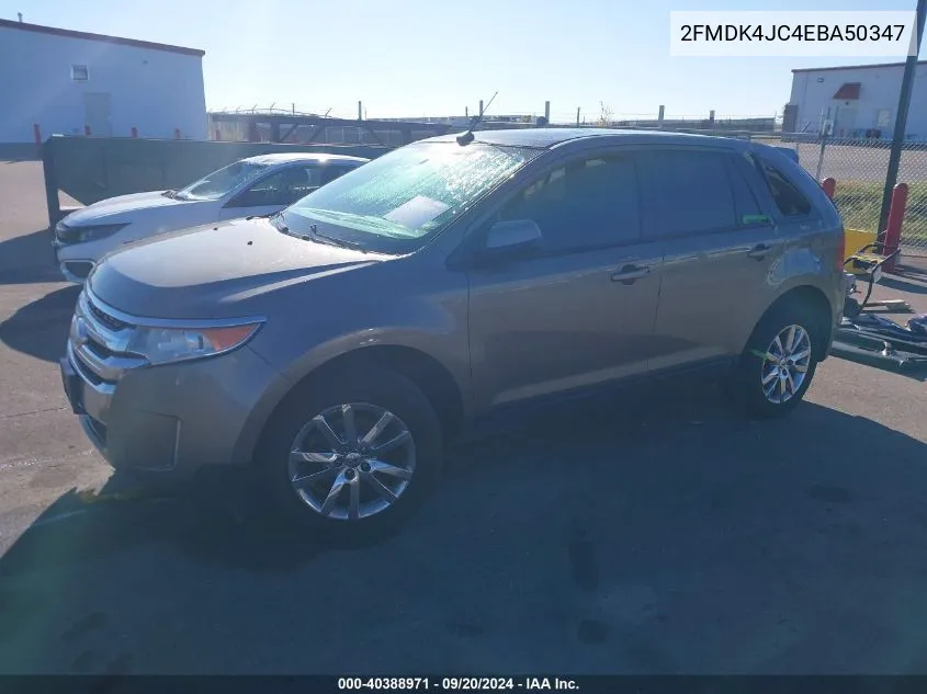 2014 Ford Edge Sel VIN: 2FMDK4JC4EBA50347 Lot: 40388971