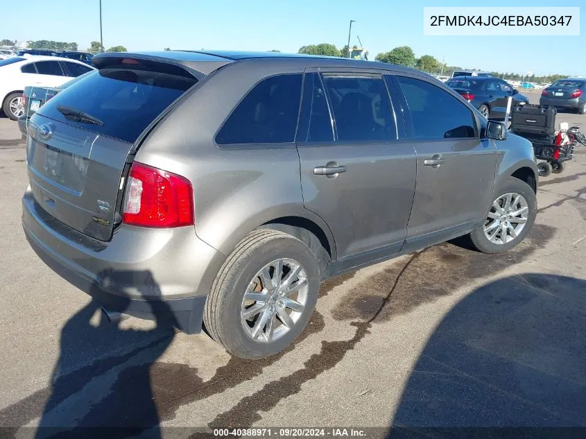 2014 Ford Edge Sel VIN: 2FMDK4JC4EBA50347 Lot: 40388971