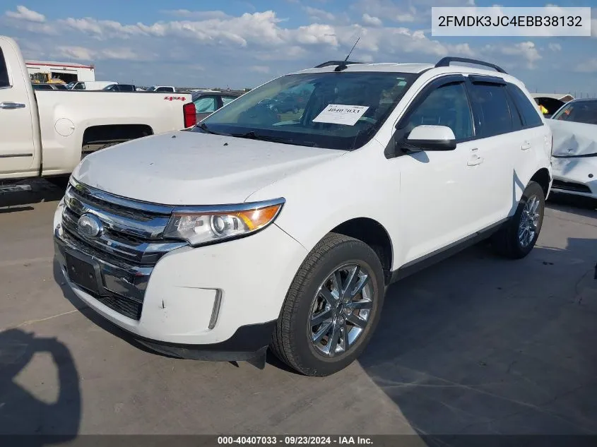 2014 Ford Edge Sel VIN: 2FMDK3JC4EBB38132 Lot: 40407033