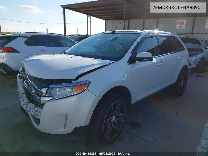 2014 Ford Edge Limited VIN: 2FMDK3KC6EBA88901 Lot: 40416368