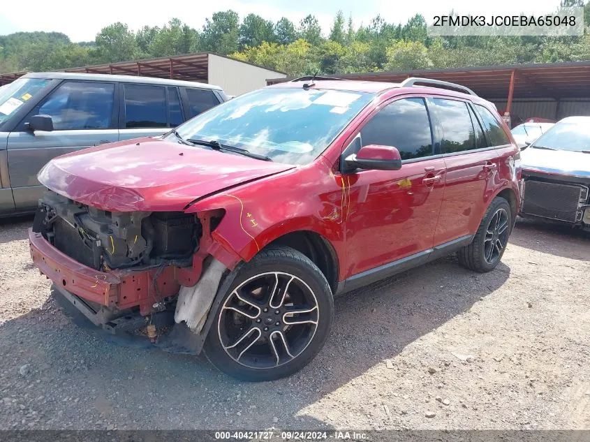 2014 Ford Edge Sel VIN: 2FMDK3JC0EBA65048 Lot: 40421727