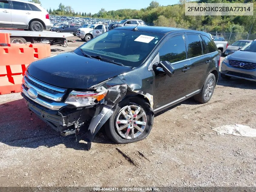 2014 Ford Edge Limited VIN: 2FMDK3KC2EBA77314 Lot: 40442471