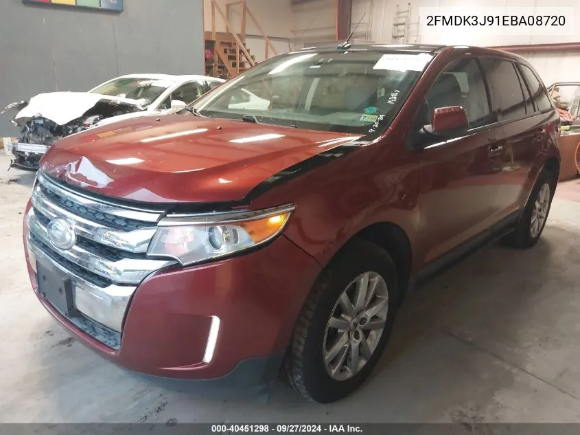 2014 Ford Edge Sel VIN: 2FMDK3J91EBA08720 Lot: 40451298