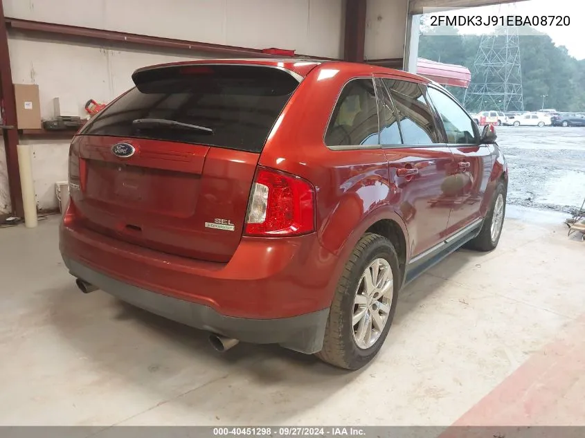 2014 Ford Edge Sel VIN: 2FMDK3J91EBA08720 Lot: 40451298