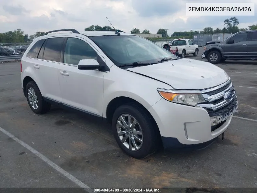 2014 Ford Edge Limited VIN: 2FMDK4KC3EBA26426 Lot: 40454709